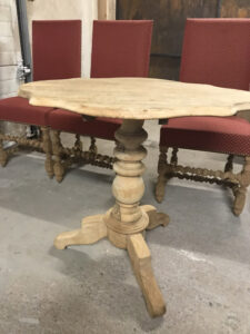 Sablage table en bois
